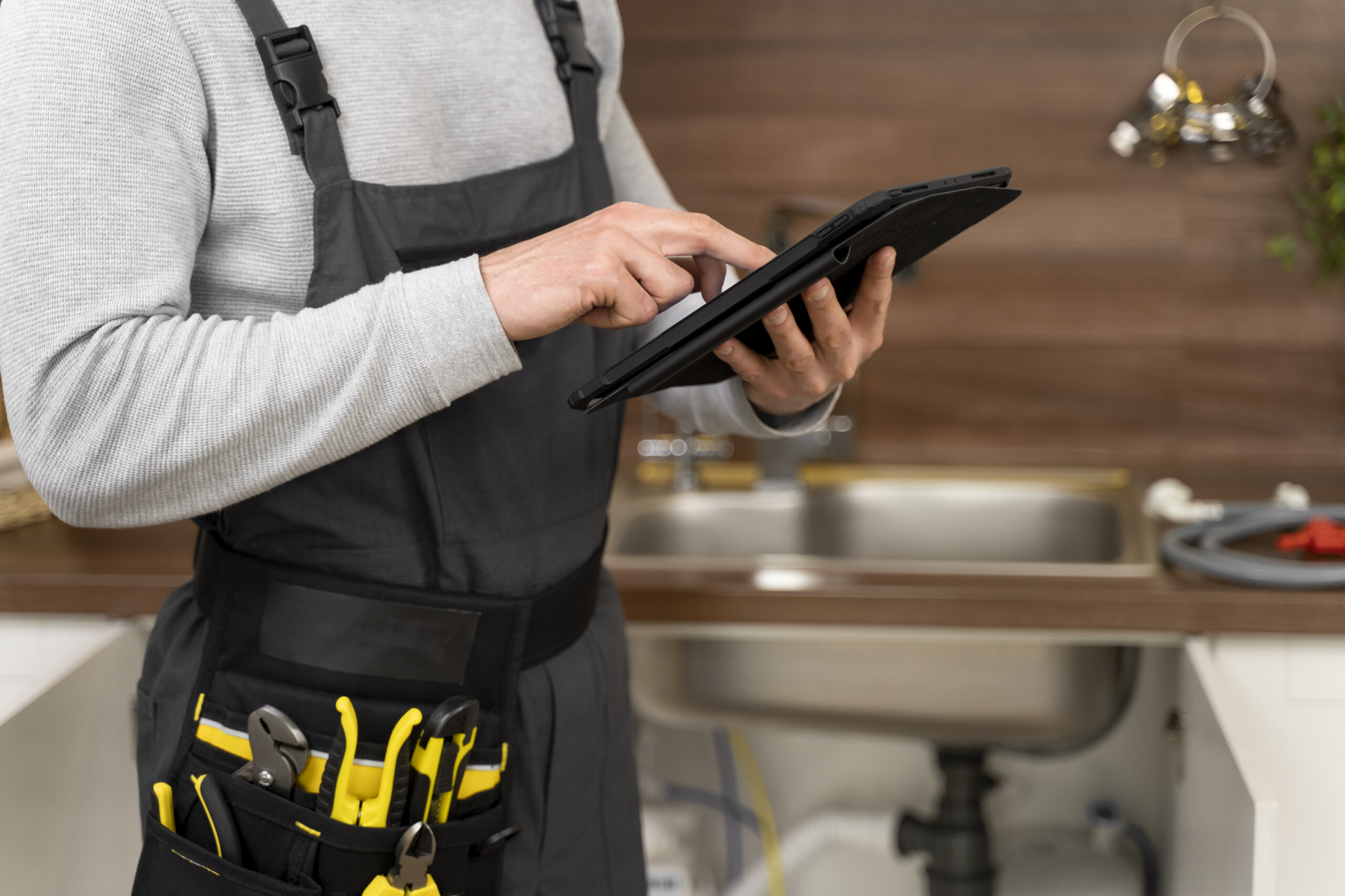 Professionnel de la maintenance intervenant sur une installation